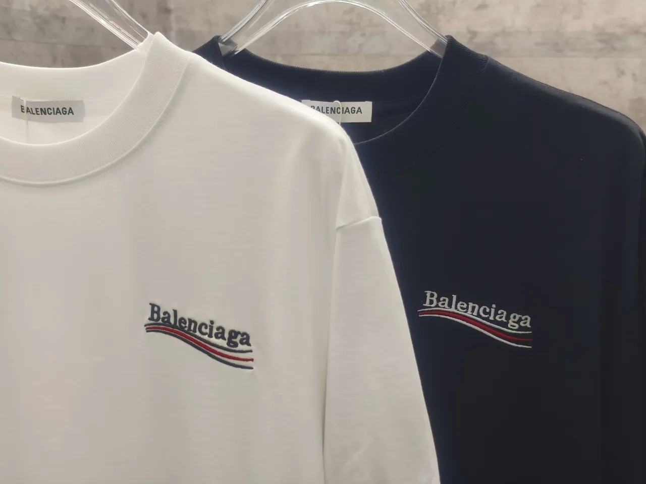 P80🌈🌈 BAL* New Arrivallogo T 280 32 Breathable 320g 1.1 ， Os Same Style Versatile Size: S M L XL XXL ：White Black